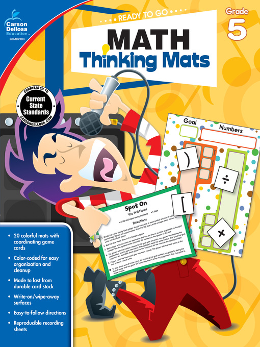 Title details for Math Thinking Mats, Grade 5 by Carson Dellosa Education - Available
